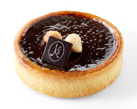 Chocolate hazelnut tart